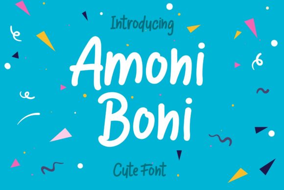 Amoni Boni: A Cute Handwritten Font for Business Branding