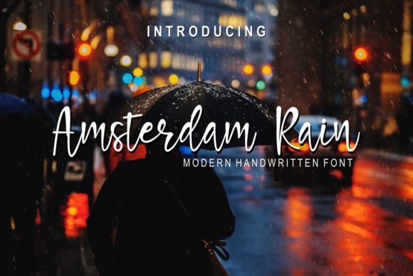 Amsterdam Rain: A Script Handwritten Font for Warm, Human Digital Brands