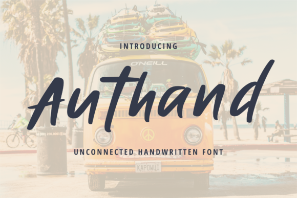 Authand: A Simple Brushed Handwritten Font for Real Branding