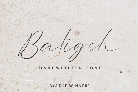Baligeh: A Thin Casual Handwritten Font for Digital Design