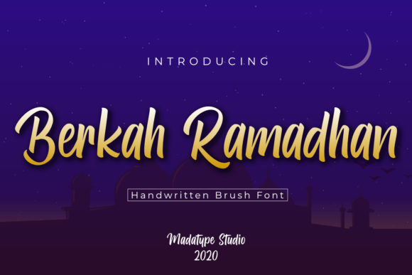 Berkah Ramadhan Script Handwritten Font for Makers