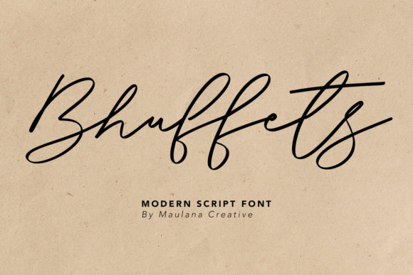 Bhuffets Handwritten Font for Brand Personality