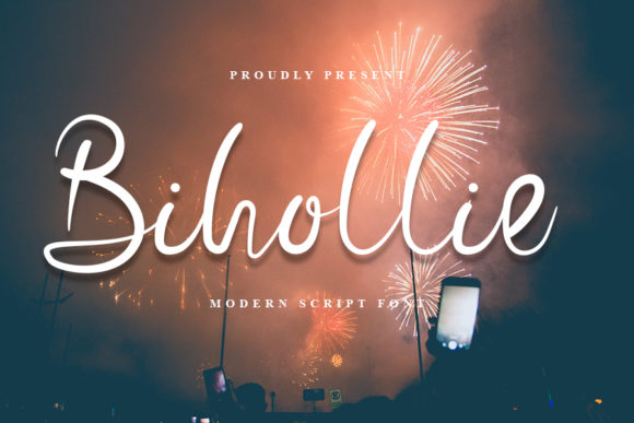 Bihollie Font: Elegant Script Handwritten Fonts for Romantic Craft Projects