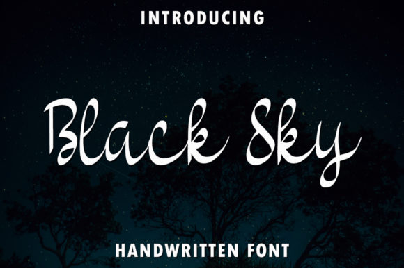 Black Sky: A Delicate Handwritten Font for Romantic Design