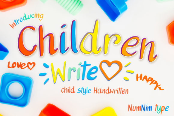 Children Write Font for Joyful Children-Themed Designs