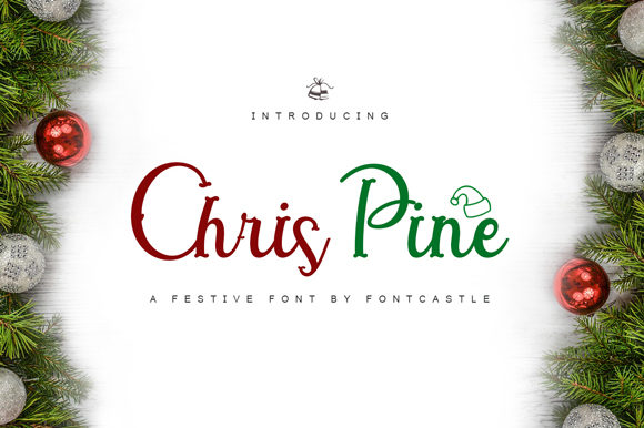 Chris Pine: A Festive Handwritten Font for Elegant Editorial Moments