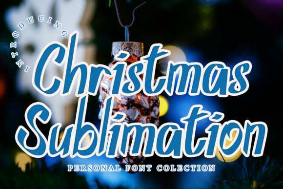 Christmas Sublimation Script Handwritten Font