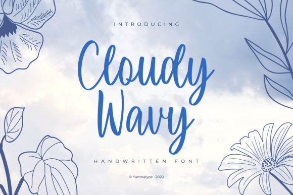 Cloudy Wavy Font: A Balanced Script Handwritten Typeface for Real Branding