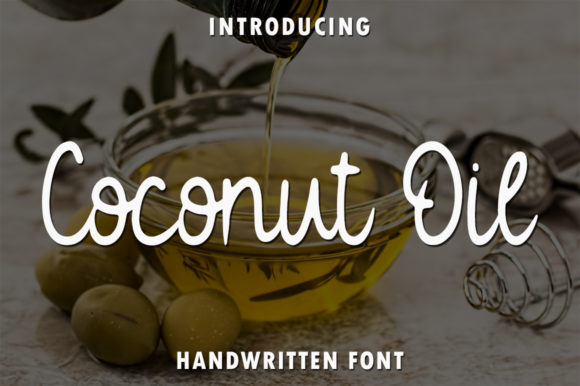 Coconut Oil Font: A Delicate, Sweet Script Handwritten Typeface