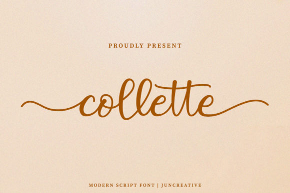 Collette: Organic Calligraphy Font for Clean, Smooth Campaign Typography