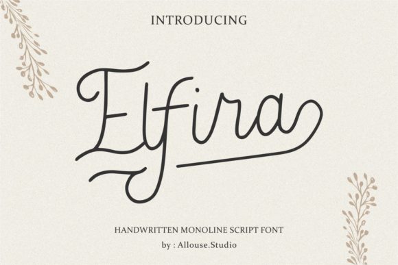 Elfira: A Delicate Script Handwritten Font for Elegant Editorial Design
