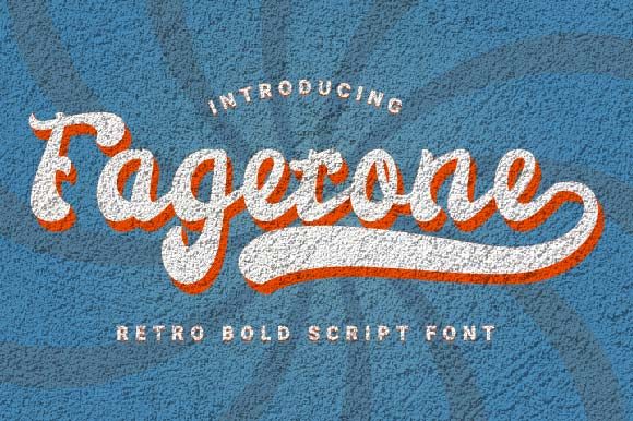 Fagetone: A Bold Vintage Script Handwritten Font