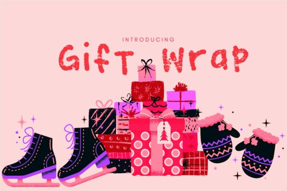 Gift Wrap Font for Warm, Handwritten Digital Branding