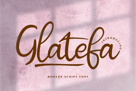 Glatefa: A Sweet Cursive Handwritten Font for Brand Warmth