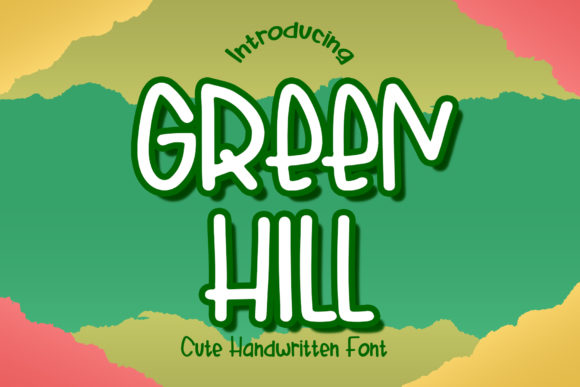 Green Hill: A Cute and Quirky Handwritten Font for Small Business Branding