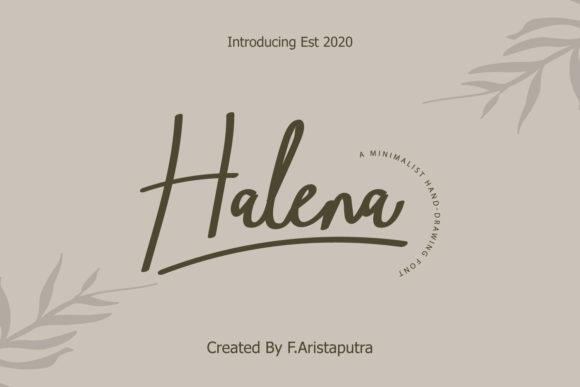 Halena: A Minimalist Handwritten Font for Branding That Feels Human