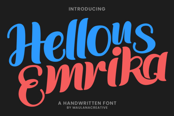 Hellous Emrika: A Bold Handwritten Font for Brand Confidence