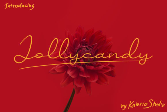 Jollycandy: A Sweet Script Handwritten Font for Joyful Editorial Design
