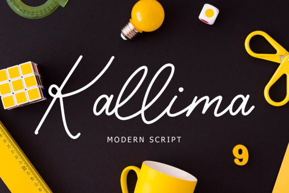 Kallima Font: Elegant Script Handwritten Typeface for Crafters