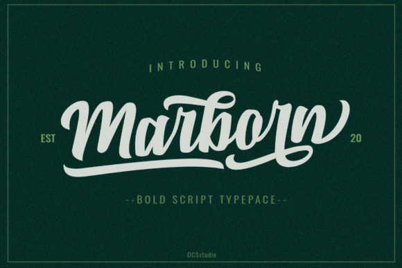 Marborn Font: Bold Vintage Style