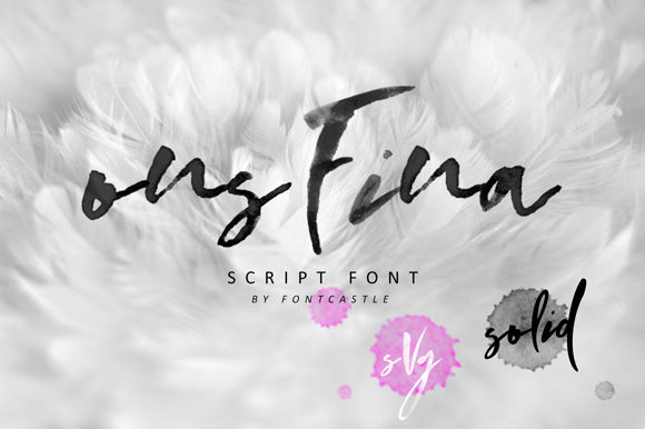 OnsFina: A Paint Brushed Handwritten Font for Editorial Warmth