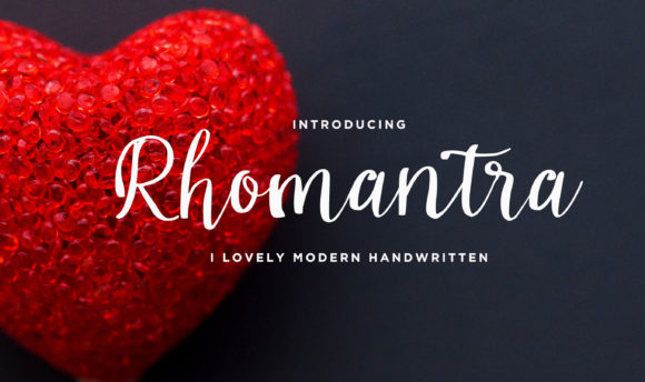 Rhomantra: A Script Handwritten Font for Modern Digital Branding