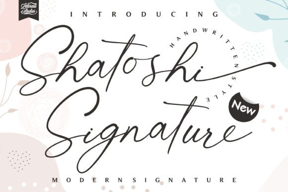 Shatoshi Signature: A Delicate Script Handwritten Font for Thoughtful Design