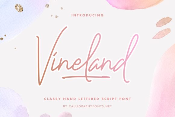 Vineland: A Delicate Handwritten Font for Elegant Branding